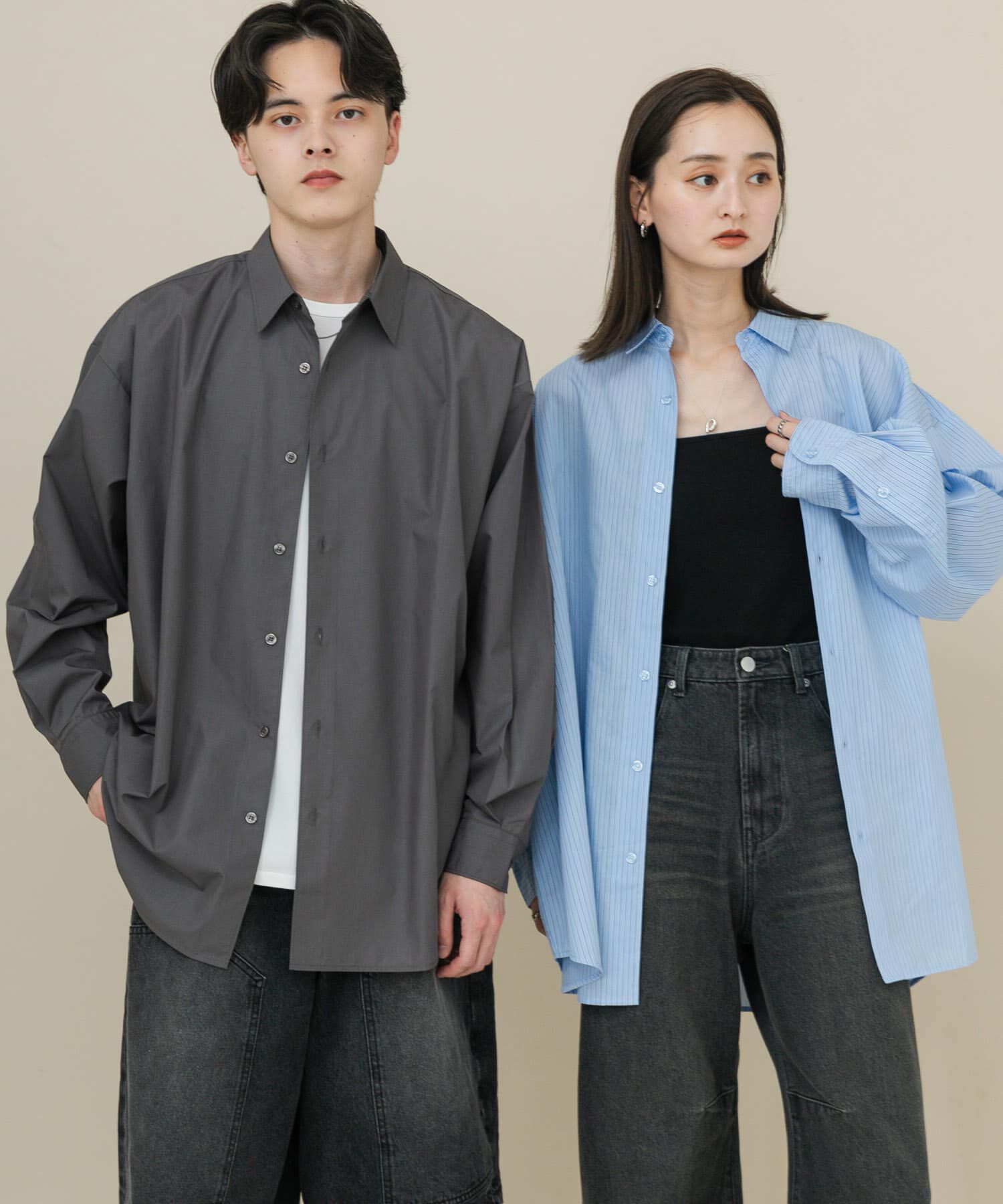 SENSE OF PLACE by URBAN RESEARCH「『ユニセックス』ブロードレギュラーカラールーズシャツ」|シャツ・ブラウス|