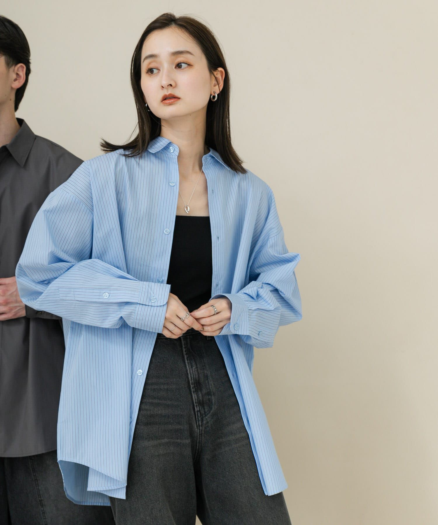 SENSE OF PLACE by URBAN RESEARCH「『ユニセックス』ブロードレギュラーカラールーズシャツ」|シャツ・ブラウス|