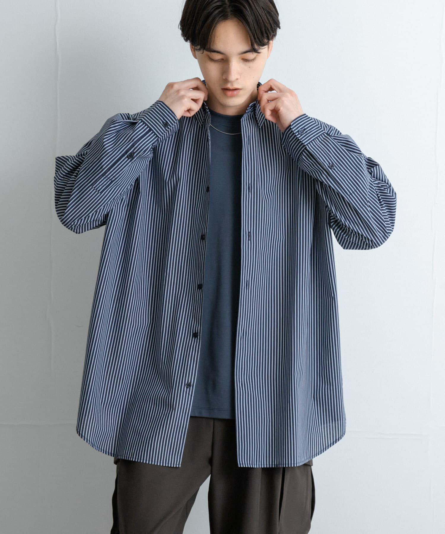 SENSE OF PLACE by URBAN RESEARCH「『ユニセックス』ブロードレギュラーカラールーズシャツ」|シャツ・ブラウス|