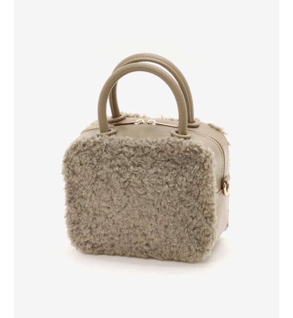  「ボアコンビ2WAYミニボストン」|ボストンバッグ|