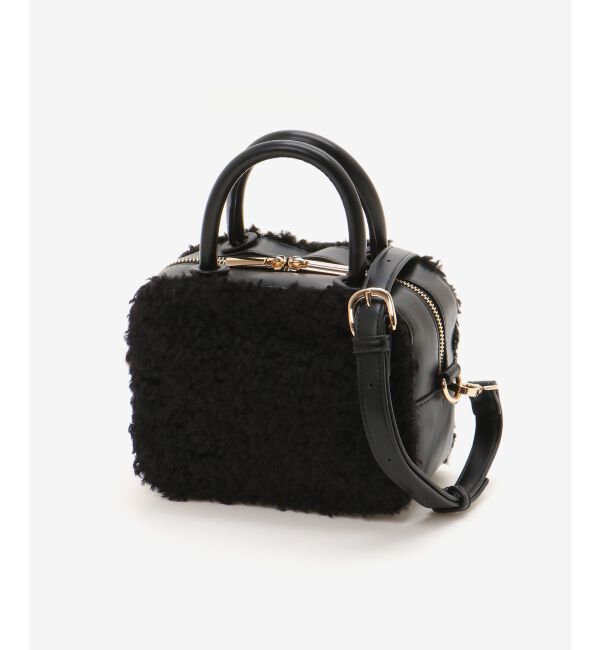  「ボアコンビ2WAYミニボストン」|ボストンバッグ|