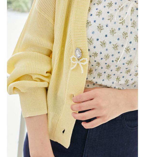  「チャームボタンUVカットカーディガン」|カーディガン|