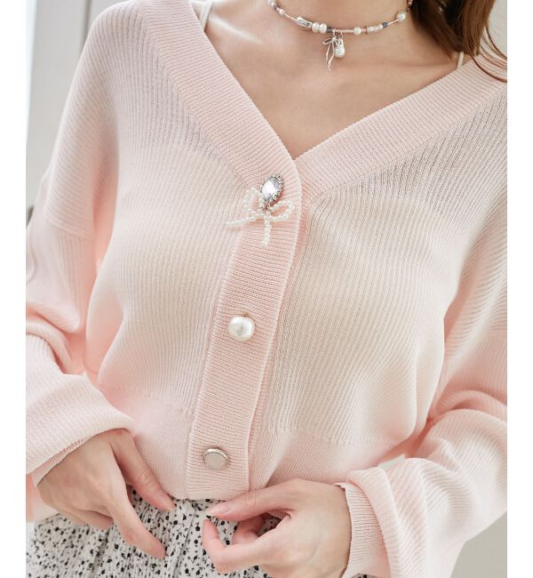  「チャームボタンUVカットカーディガン」|カーディガン|