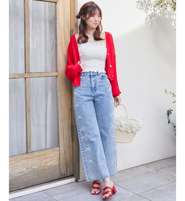  「チャームボタンUVカットカーディガン」|カーディガン|