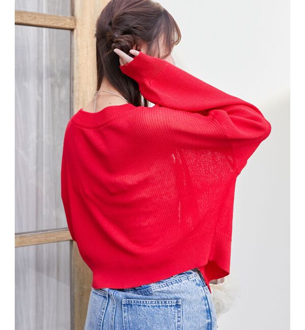  「チャームボタンUVカットカーディガン」|カーディガン|