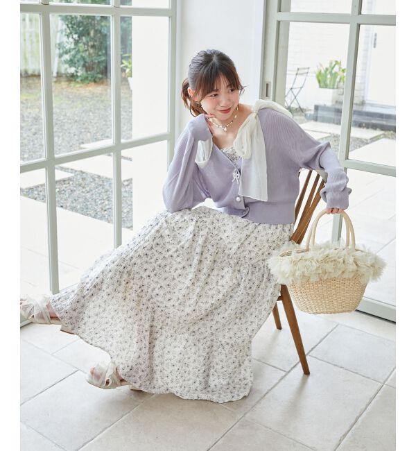  「チャームボタンUVカットカーディガン」|カーディガン|