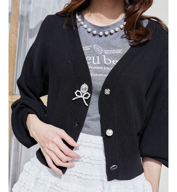  「チャームボタンUVカットカーディガン」|カーディガン|
