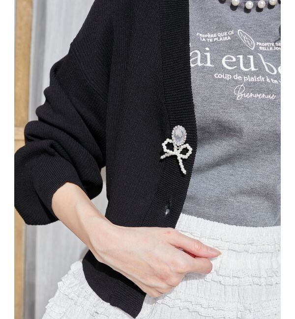  「チャームボタンUVカットカーディガン」|カーディガン|