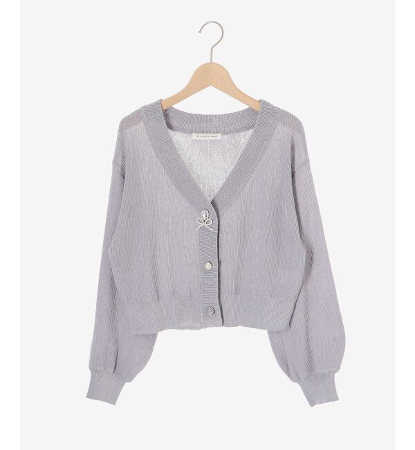  「チャームボタンUVカットカーディガン」|カーディガン|