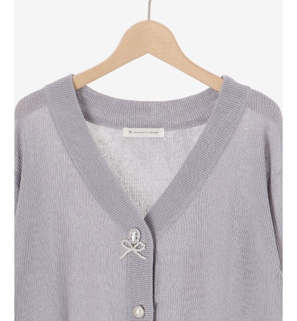  「チャームボタンUVカットカーディガン」|カーディガン|