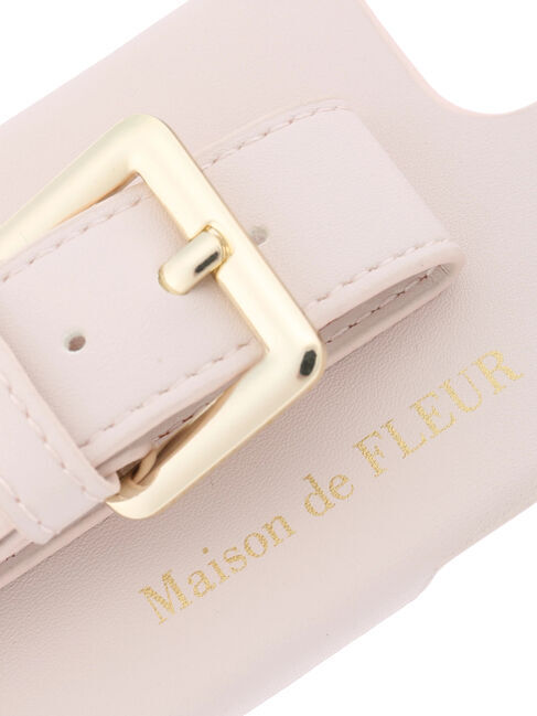 Maison de FLEUR「ビジューバックルベルトアイフォン14ケース」|モバイルケース|