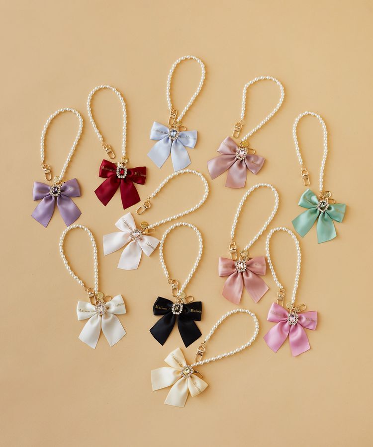 Maison de FLEUR「ビジューリボンパールストラップ」|その他|