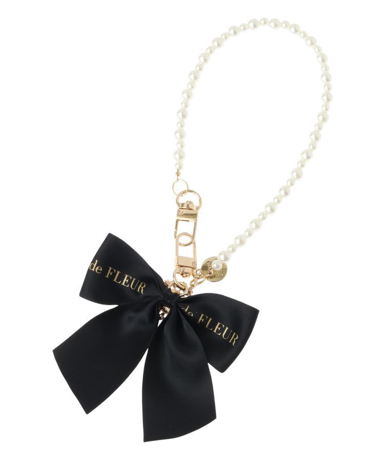 Maison de FLEUR「ビジューリボンパールストラップ」|その他|