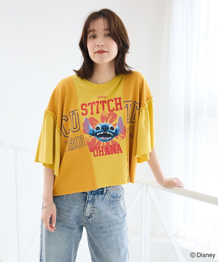 Green Parks「スティッチ/リメイク風ドッキングTシャツ」|Tシャツ・カットソー|