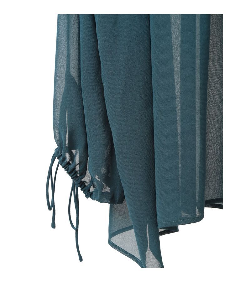 YECCA VECCA「ラッフルストリングシアーブラウス」|シャツ・ブラウス|