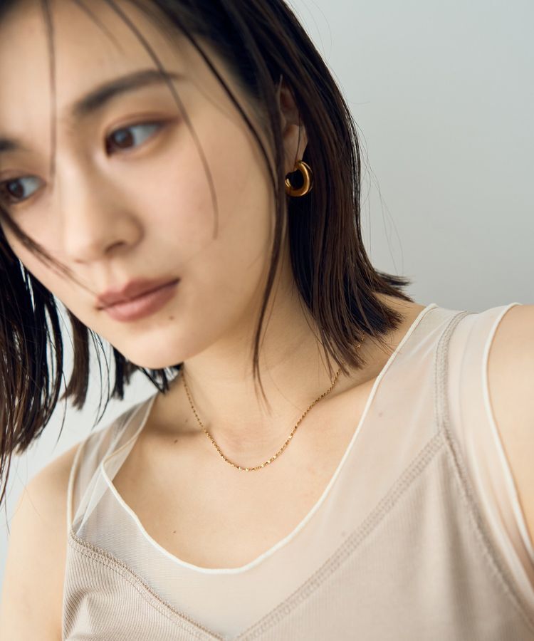 YECCA VECCA「デザインチェーンステンレスネックレス」|ネックレス|Gold