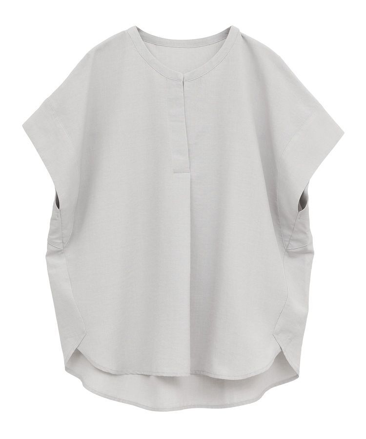 YECCA VECCA「タックスキッパーブラウス」|シャツ・ブラウス|Light Gray