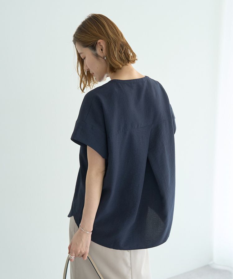 YECCA VECCA「タックスキッパーブラウス」|シャツ・ブラウス|