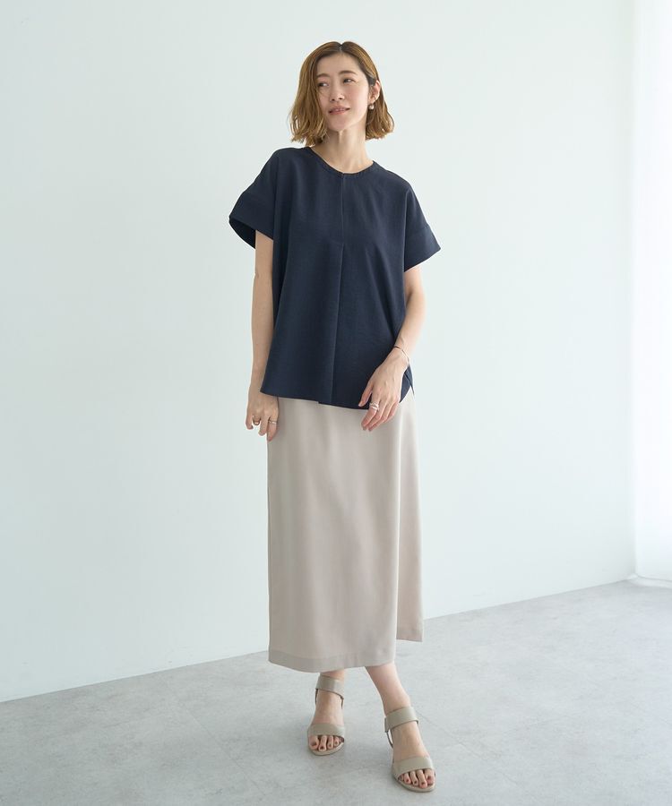 YECCA VECCA「タックスキッパーブラウス」|シャツ・ブラウス|