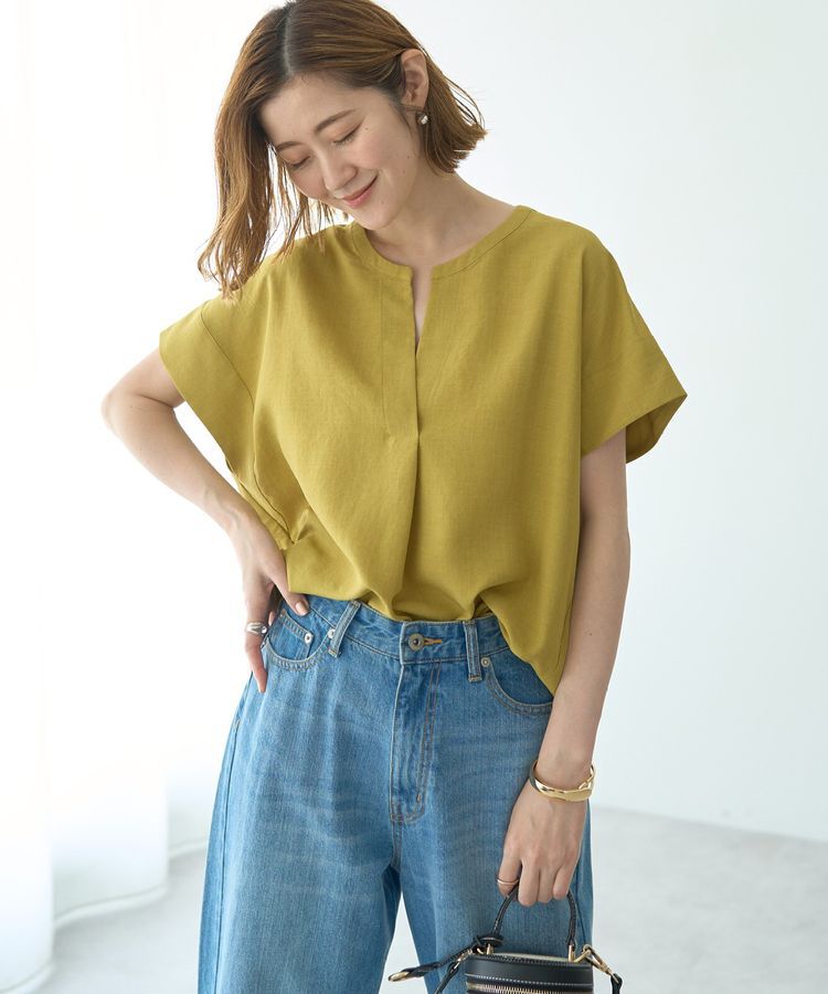 YECCA VECCA「タックスキッパーブラウス」|シャツ・ブラウス|Yellow