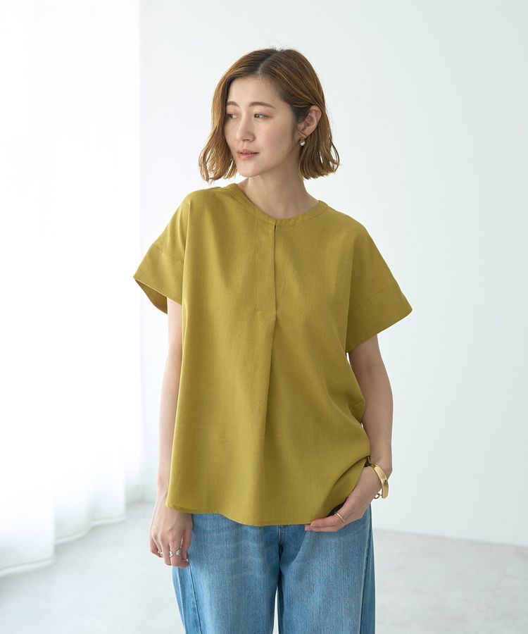 YECCA VECCA「タックスキッパーブラウス」|シャツ・ブラウス|