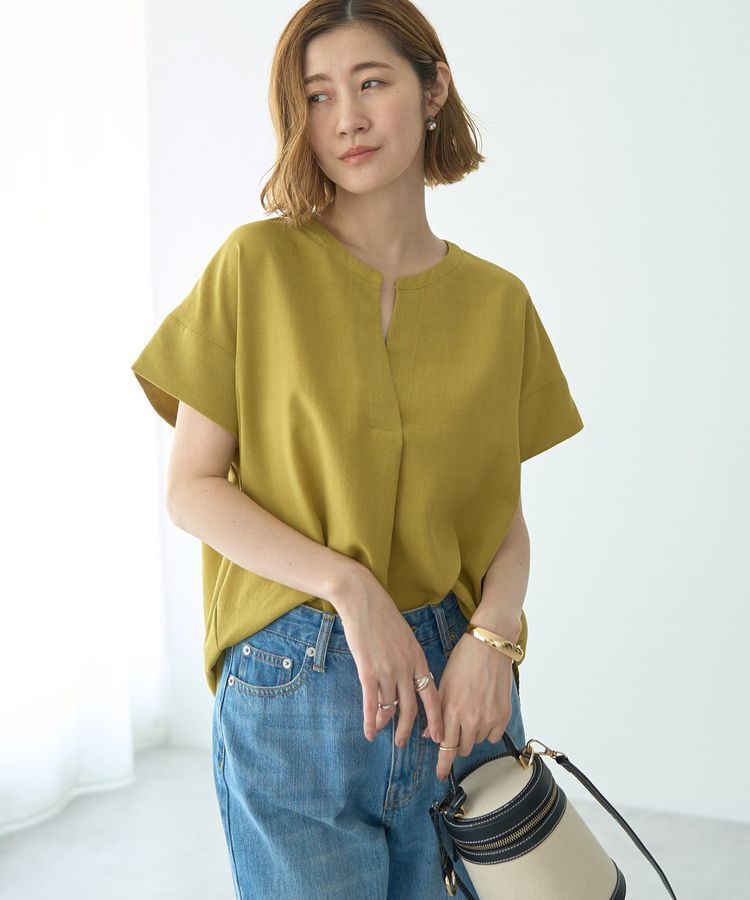 YECCA VECCA「タックスキッパーブラウス」|シャツ・ブラウス|