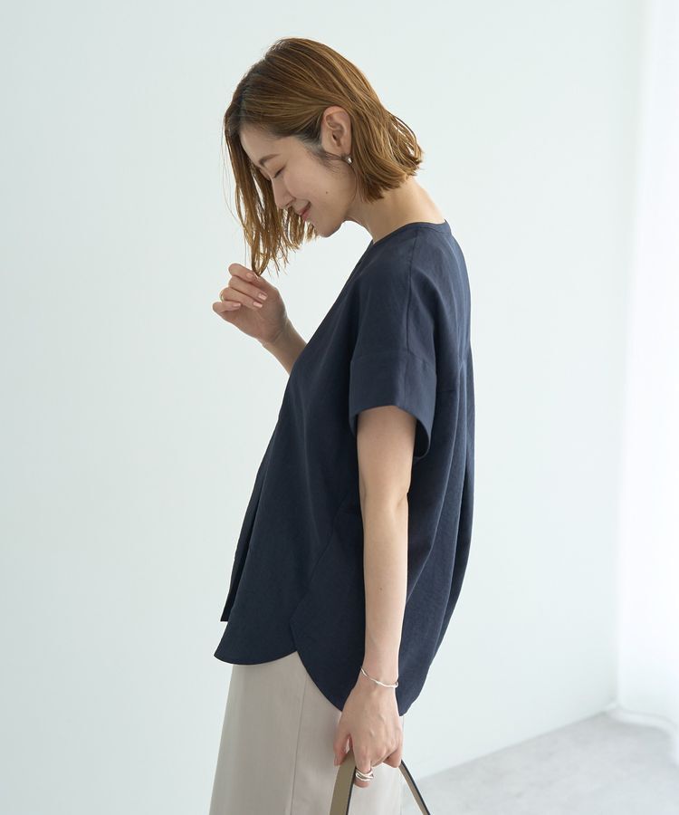 YECCA VECCA「タックスキッパーブラウス」|シャツ・ブラウス|