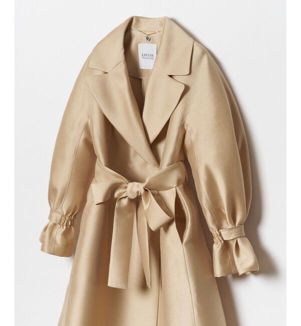 LOULOU WILLOUGHBY「【LOULOU WILLOUGHBY】シルキーダブルクロスドレスコート」|その他|