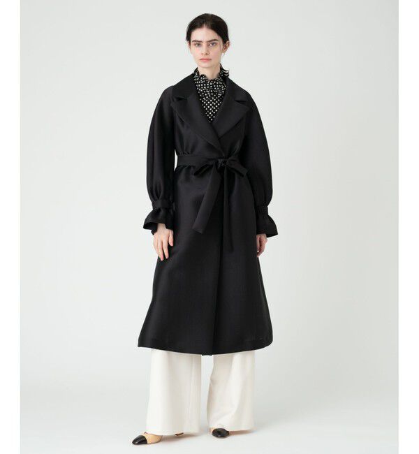 LOULOU WILLOUGHBY「【LOULOU WILLOUGHBY】シルキーダブルクロスドレスコート」|その他|