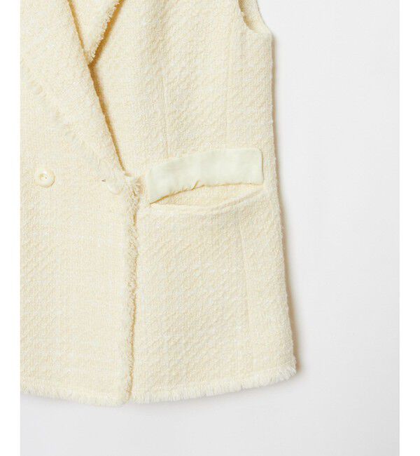 LOULOU WILLOUGHBY「【LOULOU WILLOUGHBY】ジオリカラメツイードジレ」|その他|