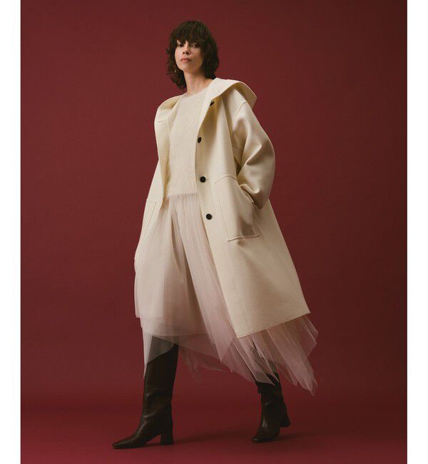 allureville「圧縮メルトンフーディコート」|その他|