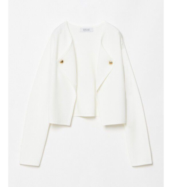 LOULOU WILLOUGHBY「【LOULOU WILLOUGHBY】ハーフW 2WAY ジャケット」|ニット・セーター|