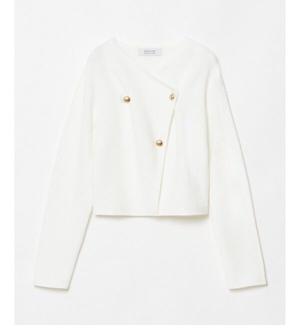 LOULOU WILLOUGHBY「【LOULOU WILLOUGHBY】ハーフW 2WAY ジャケット」|ニット・セーター|