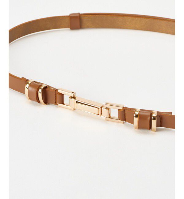 allureville「ビットバックルナローベルトアジャストベルト」|ベルト|