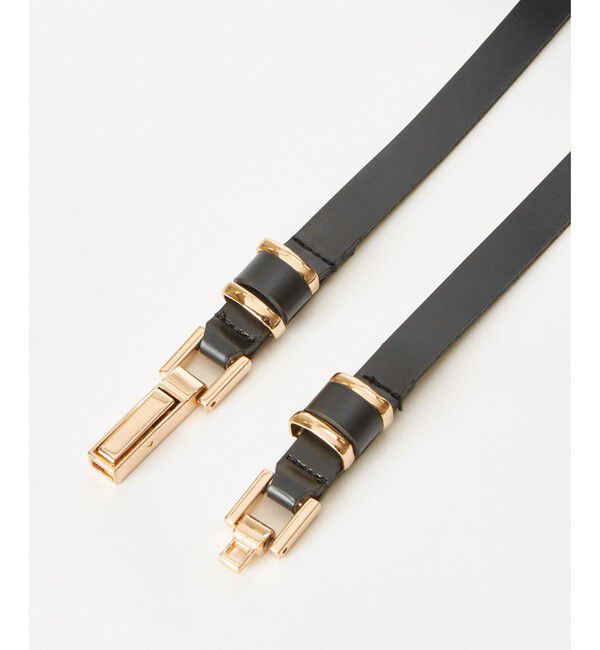 allureville「ビットバックルナローベルトアジャストベルト」|ベルト|