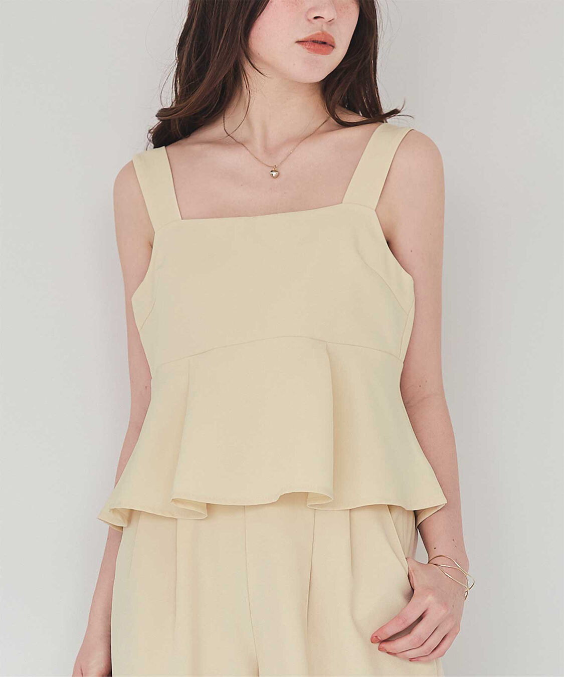 titivate「フレアデザインキャミトップス」|Tシャツ・カットソー|アイボリー