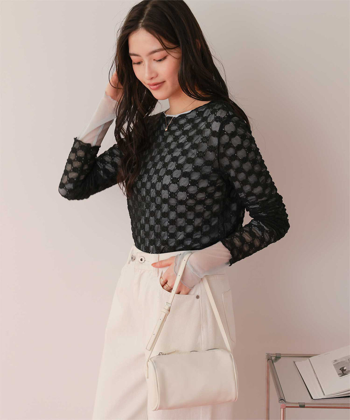 titivate「シアーレーストップス」|Tシャツ・カットソー|