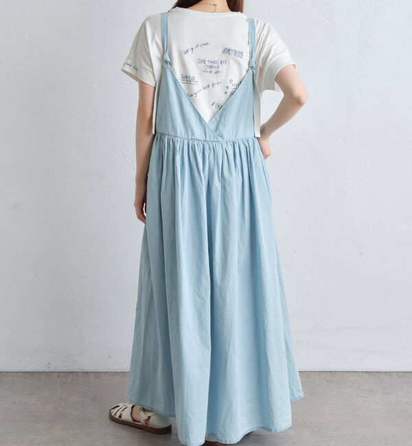  「【リバイバル / WEB限定】綿麻デニムワンピース」|ワンピース|