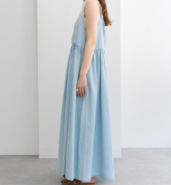  「【リバイバル / WEB限定】綿麻デニムワンピース」|ワンピース|