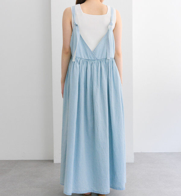  「【リバイバル / WEB限定】綿麻デニムワンピース」|ワンピース|