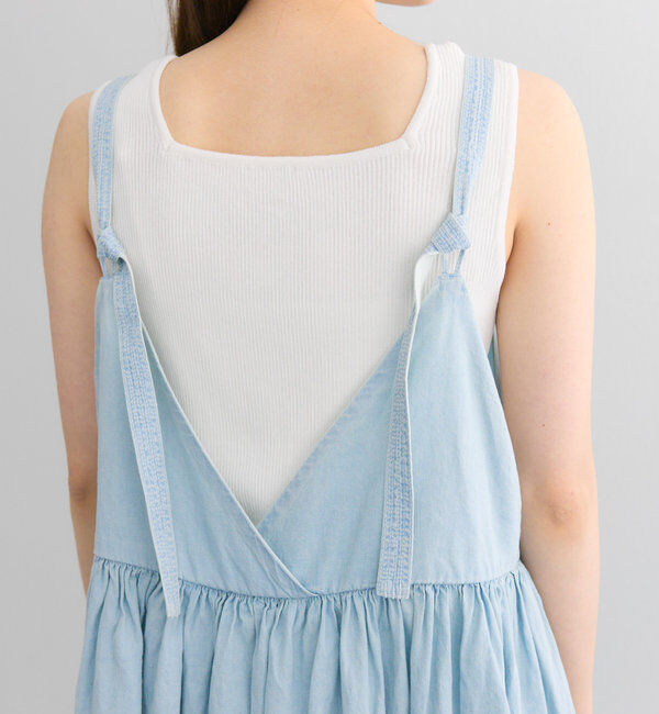  「【リバイバル / WEB限定】綿麻デニムワンピース」|ワンピース|
