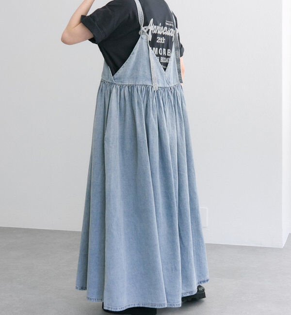  「【リバイバル / WEB限定】綿麻デニムワンピース」|ワンピース|