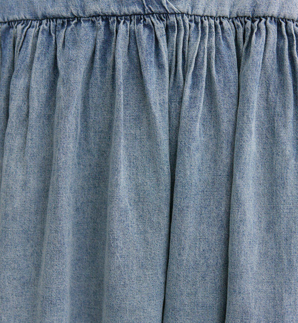  「【リバイバル / WEB限定】綿麻デニムワンピース」|ワンピース|