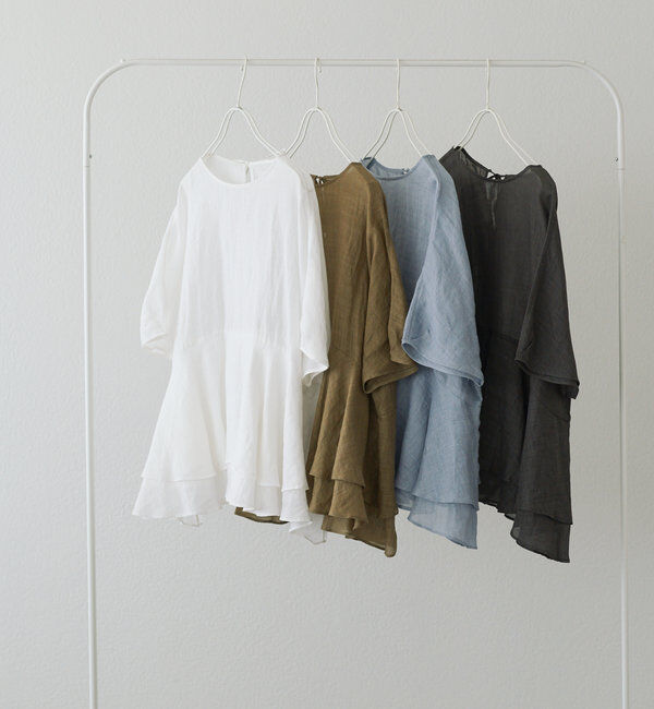  「【＠sein___000企画】ラミー2枚重ねペプラムブラウス」|プルオーバー|