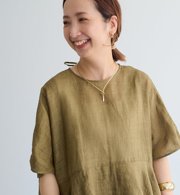  「【＠sein___000企画】ラミー2枚重ねペプラムブラウス」|プルオーバー|