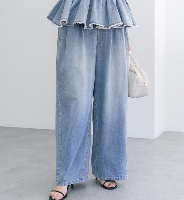  「【25th】綿麻デニムイージーパンツ」|その他|