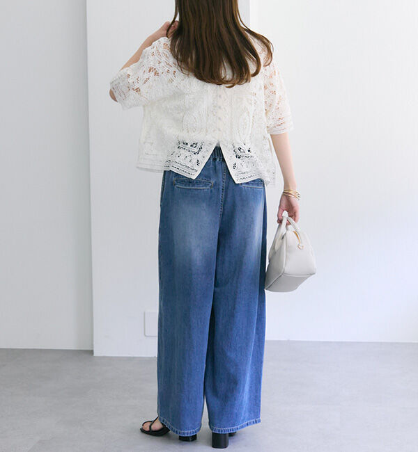  「【25th】綿麻デニムイージーパンツ」|その他|