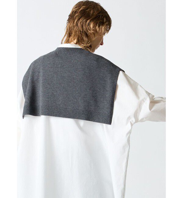 mizuiro ind「mizuiro ind ショートポンチョ」|ベスト・ジレ|