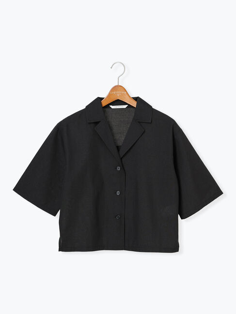 Lugnoncure「【イージーケア】ハーフスリーブ開襟シャツ」|シャツ・ブラウス|