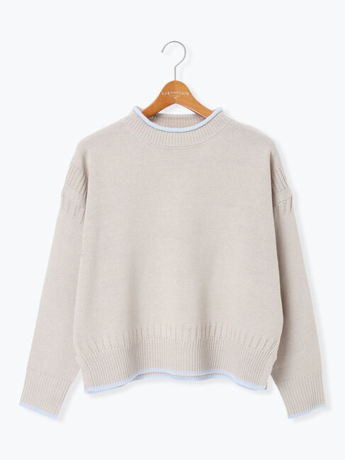 Lugnoncure「配色ガンジー風ニット」|ニット・セーター|